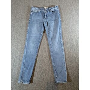 Kancan Jeans Women's 9/28 Blue Estilo Skinny Mid Rise Stretch Med Wash Denim